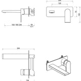Beki Wall-Spout Combo – 1P – TRIM KIT ONLY
