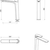 Kaza Tall Basin Mixer