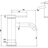 Mica Basin Mixer - Curved Spout