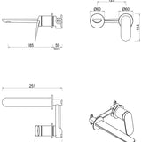 Lantra Wall-Spout Combo – 2P – TRIM KIT ONLY