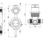 Mica Heritage Shower Mixer – TRIM KIT ONLY
