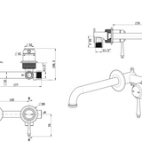 Mica Heritage Wall-Spout Combo – TRIM KIT ONLY