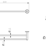 Mica Double Towel Rail