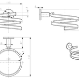 Mica Hair Dryer Holder