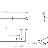 Mica Stainless Shelf - 400mm