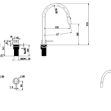 Mica Pull-Out Hob Mixer Set