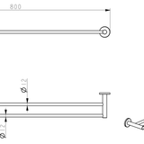 Mica Double Towel Rail