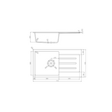 Fomos Sink 770 x 440mm