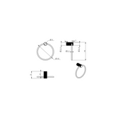 Mica Fluted Towel Ring