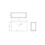 Fomos Sink 790 x 460mm – Single Bowl