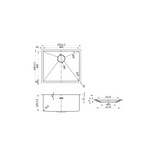 Axon Sink 52S 520mm x 440mm x 220mm