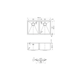 Arte Sink 76D 760mm x 450mm x 220mm