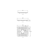 Stainless Steel Protective Grid Twin pack for Boston 853x461x255 Butler Sink Double Bowl