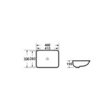 Undermount Square 460x330x175 Basin