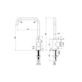 Mica Soft-Square Sink Mixer