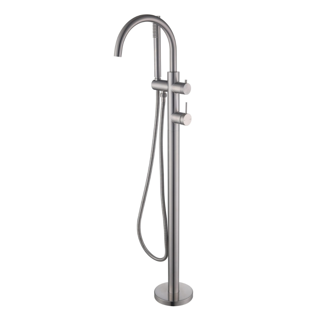 Mica Freestanding Bath Mixer with Hand Shower