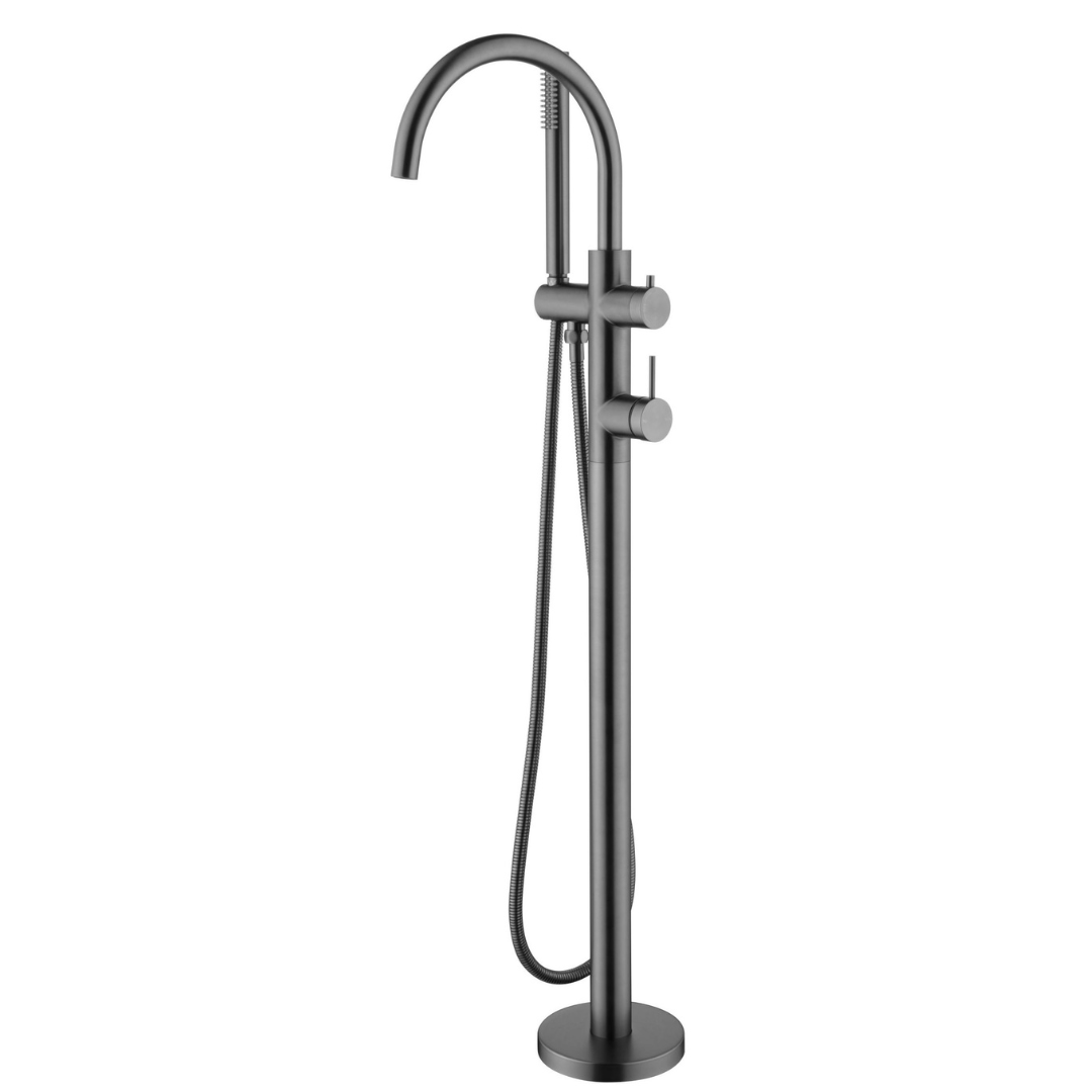 Mica Freestanding Bath Mixer with Hand Shower