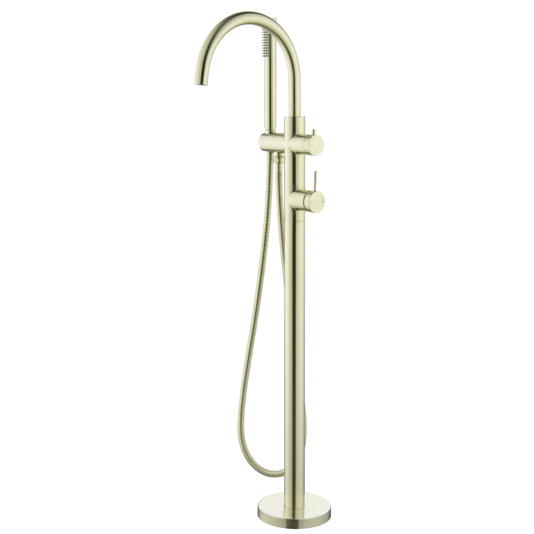 Mica Freestanding Bath Mixer with Hand Shower