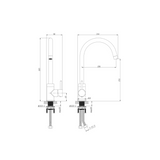 LVB Mica Gooseneck Sink Mixer