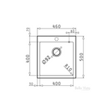Pradus Sink 460 x 500mm
