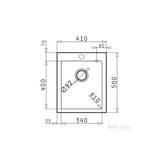 Pradus Sink 410 x 500mm