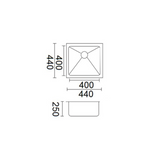 Luminare Sink 440 x 440mm