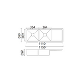 Luminare Sink 1150 x 440mm