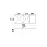 Luminare Sink 1000 x 440mm