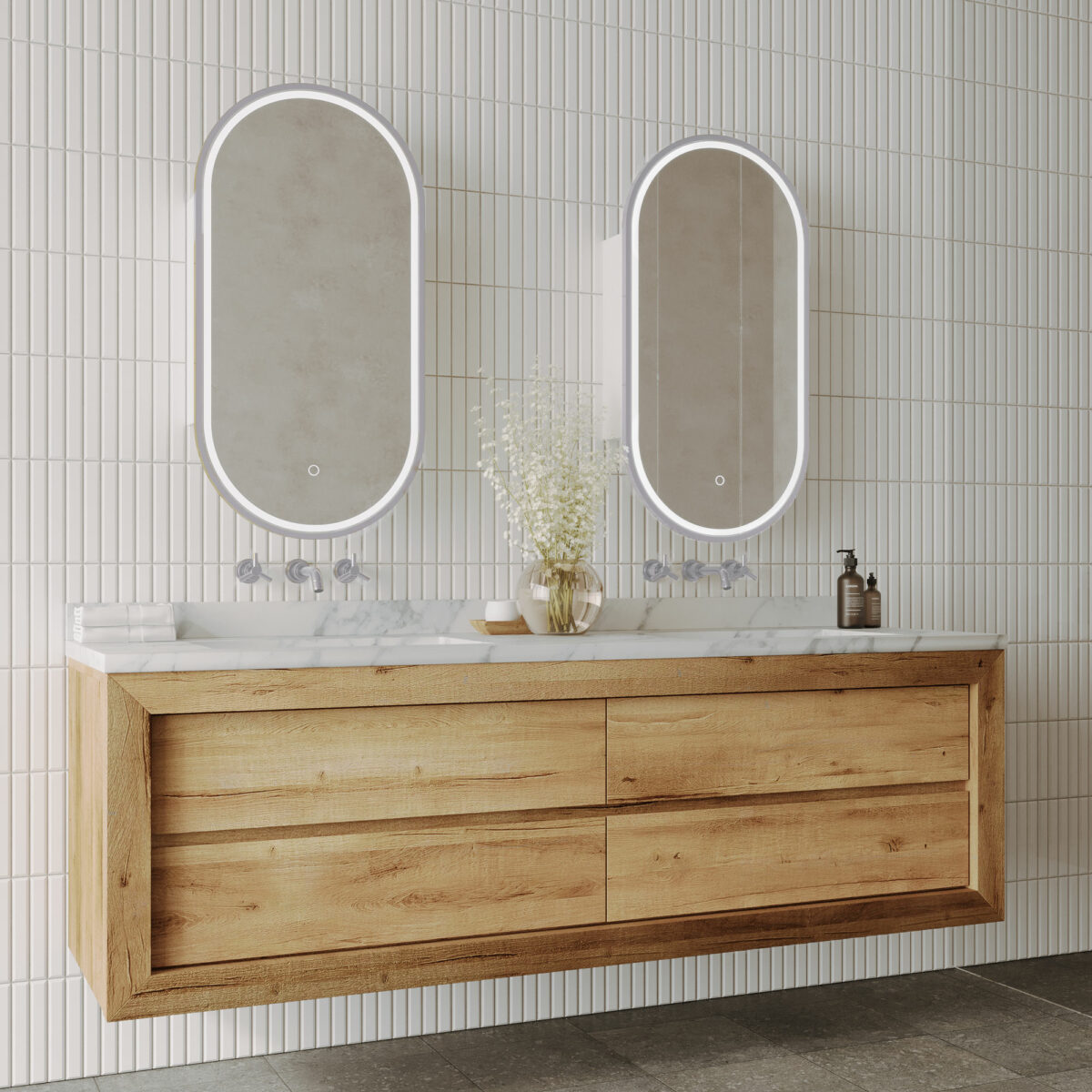 CAPSULE LED SHAVING CABINET