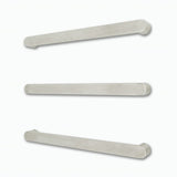 Single flat faced bar with curved fixing arm