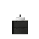 Byron 600mm Black Oak Wall Hung Vanity