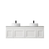 Hampton Mark II 1500mm Satin White Wall Hung Vanity