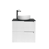 Noosa 600mm Satin White Wall Hung Vanity