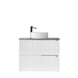 Noosa 750mm Satin White Wall Hung Vanity