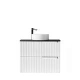 Noosa 750mm Satin White Wall Hung Vanity
