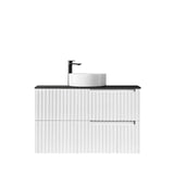 Noosa 900mm Satin White Wall Hung Vanity