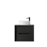 Byron 600mm Black Oak Wall Hung Vanity