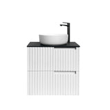 Noosa 600mm Satin White Wall Hung Vanity