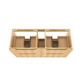 Byron Fluted 1200mm Woodland Oak 4 Drawer Wall Hung Vanity