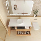 Byron Fluted 1200mm Woodland Oak Wall Hung Vanity