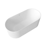 Attica Havana Freestanding Fluted Bath with Overflow