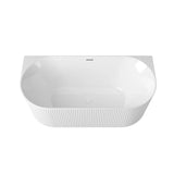 Attica Havana BTW Multi-Fit Fluted Bath with Overflow