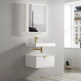 Moonlight 600mm White Wall Hung Cabinet