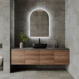 ARCH LED MIRROR WITH DEMISTER + PORTABLE MAGNIFIER