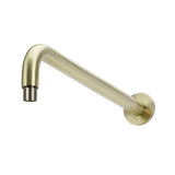 Round Wall Shower Curved Arm 400mm