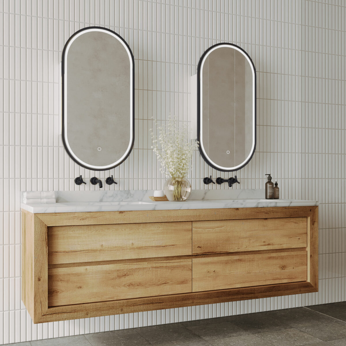 CAPSULE LED SHAVING CABINET
