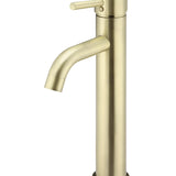 Round Tall Basin Mixer Curved