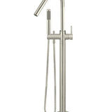 Round Freestanding Bath Spout and Hand Shower