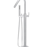 Round Paddle Freestanding Bath Spout and Hand Shower
