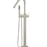 Round Paddle Freestanding Bath Spout and Hand Shower
